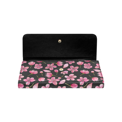 Apple blossom Pattern Print Design AB03 Women's Trifold Wallet