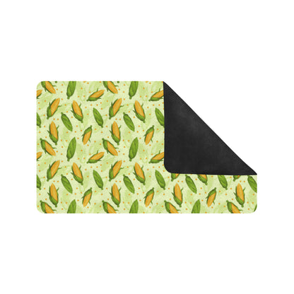 Agricultural Fresh Corn cob Print Pattern Rubber Doormat