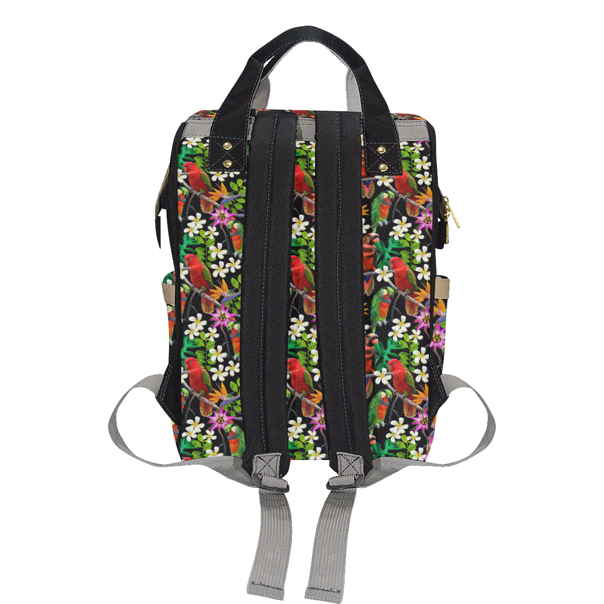 Parrot Design Print Diaper Bag Backpack