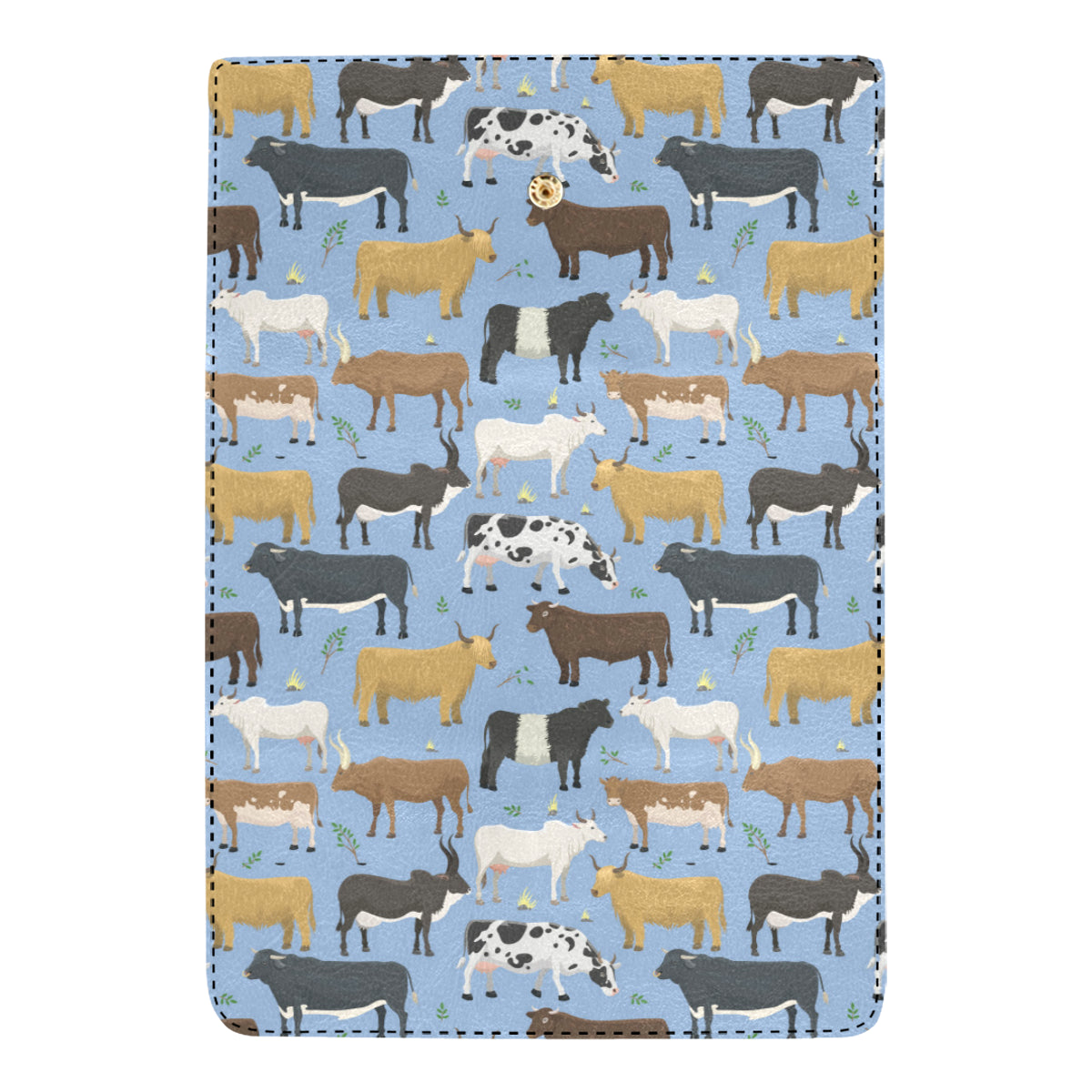Cattle Pattern Print Design 02 Women's Trifold Wallet