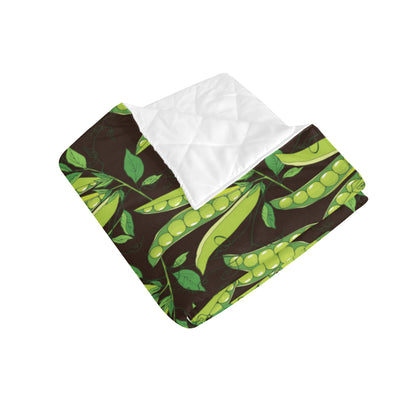 Peas Pattern Print Design A03 Premium Quilt