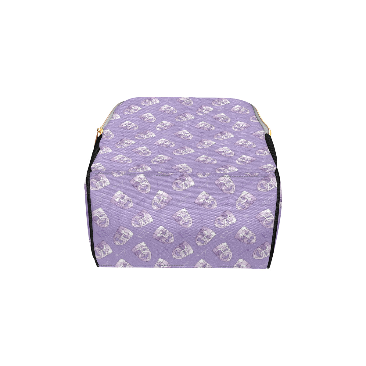 Acting Mask Pattern Print Design 05 Diaper Bag Backpack