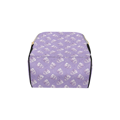 Acting Mask Pattern Print Design 05 Diaper Bag Backpack