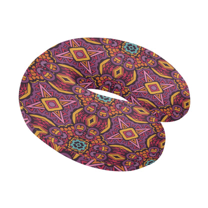 Bohemian Pattern Print Design 10 U-Shaped Travel Neck Pillow