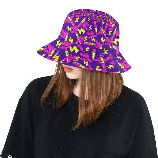 Lipstick Pattern Print Design LT04 Unisex Bucket Hat