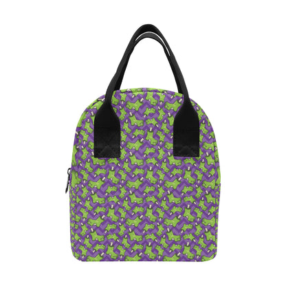 Zombie Foot Design Pattern Print Insulated Lunch Bag