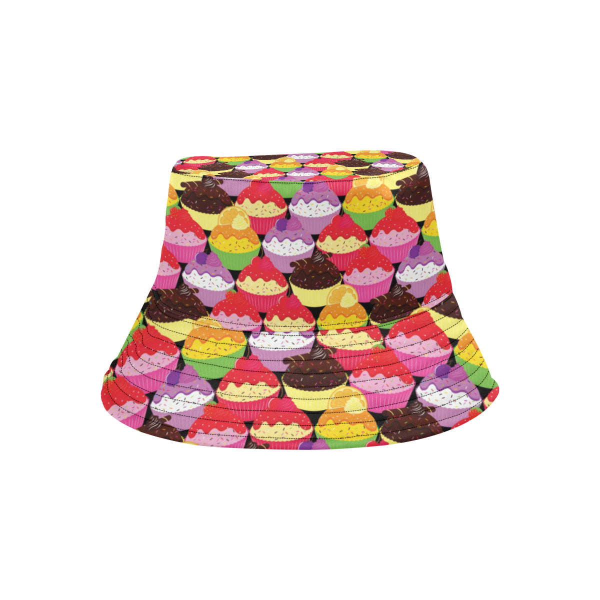 Cupcake Pattern Print Design CP02 Unisex Bucket Hat