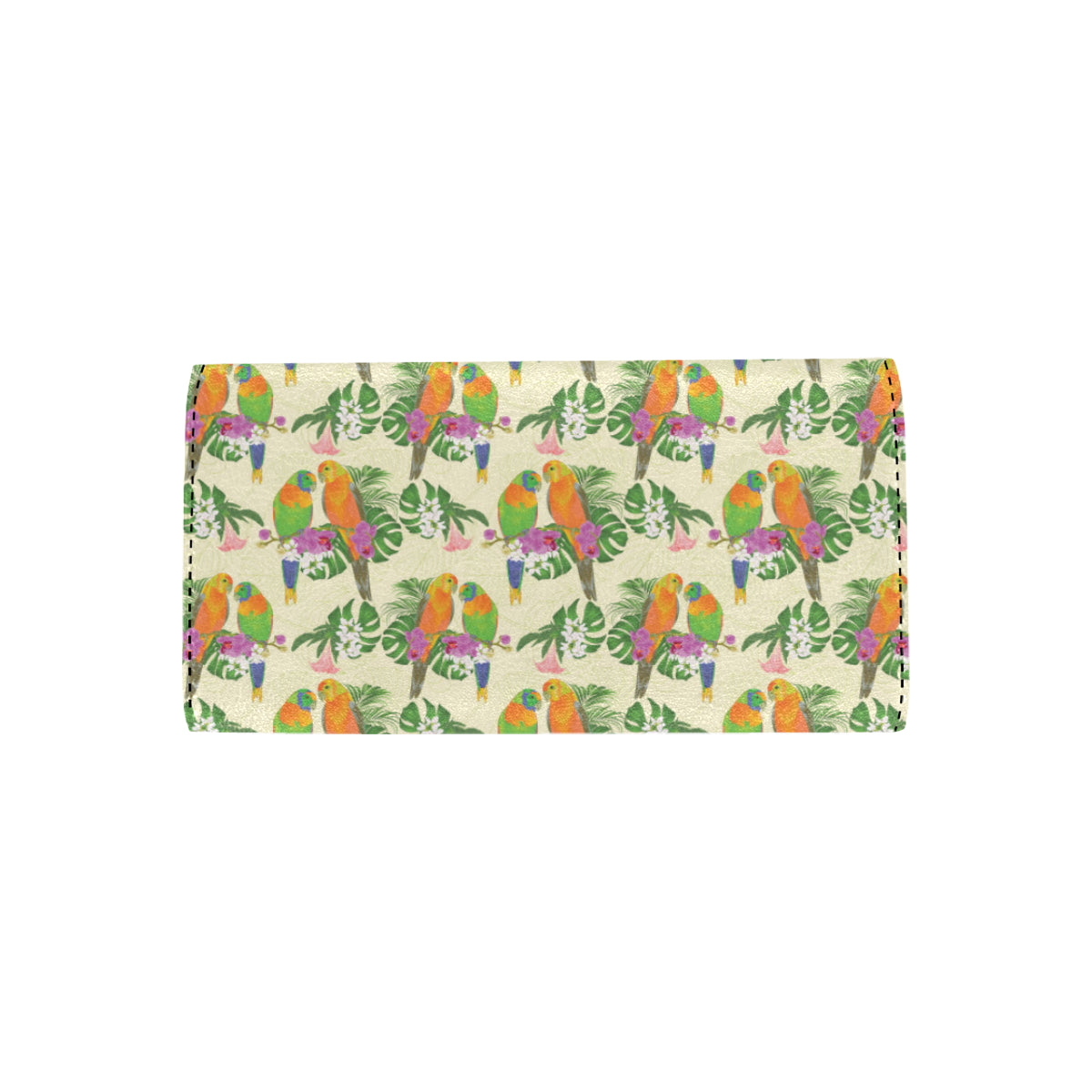 Conures Pattern Print Design 02 Women's Trifold Wallet