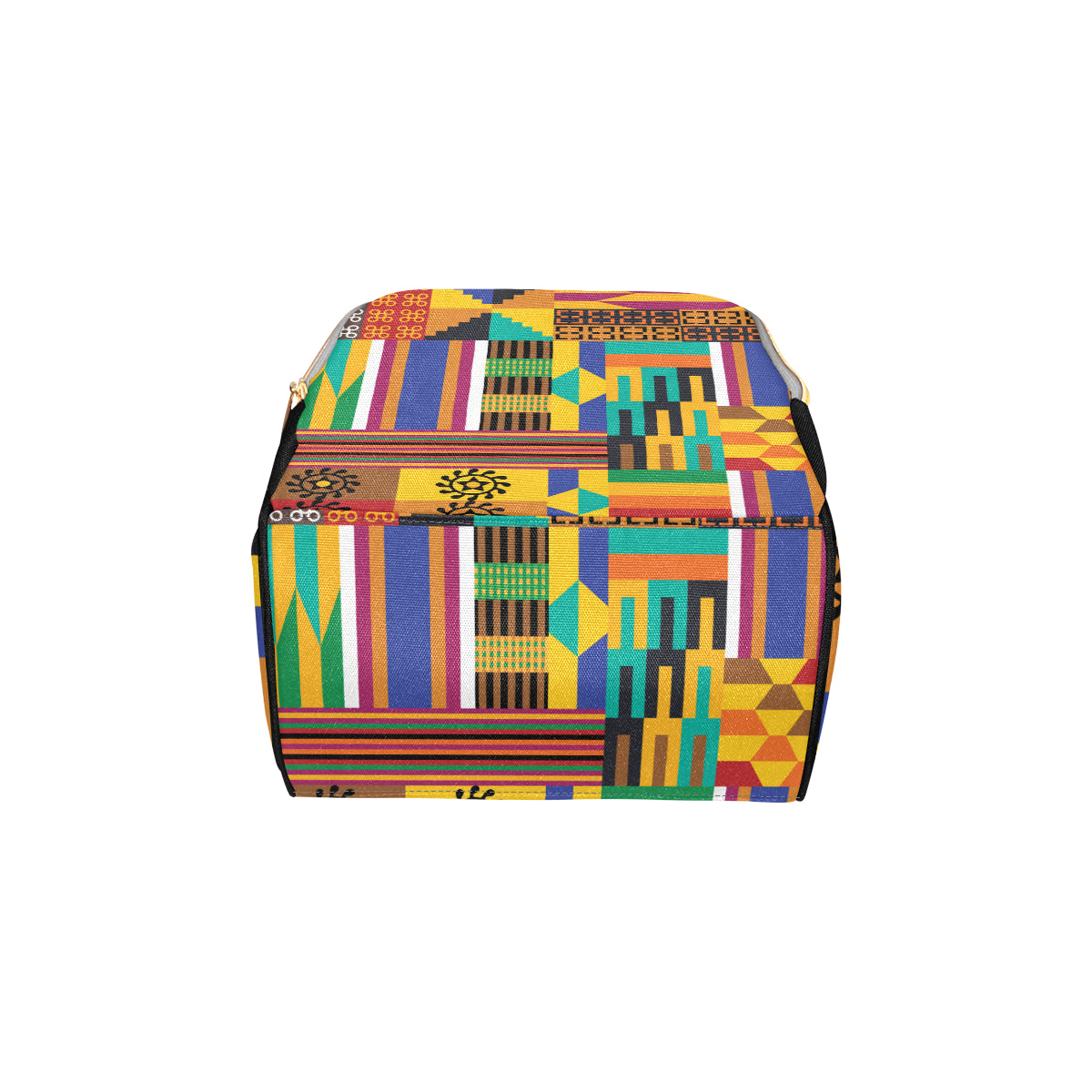 Kente Pattern Print Design 03 Diaper Bag Backpack