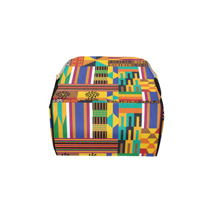 Kente Pattern Print Design 03 Diaper Bag Backpack