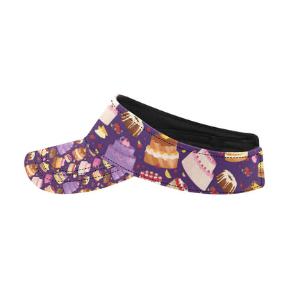 Cake Pattern Print Design 05 Unisex Sun Visor