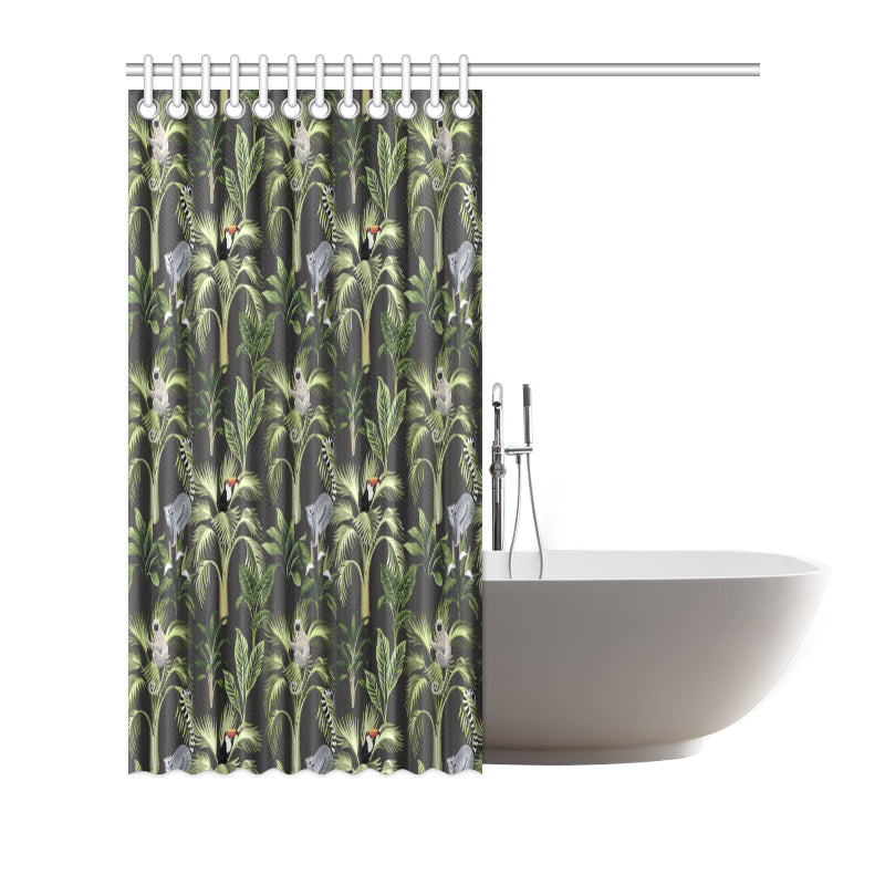 Rainforest Pattern Print Design RF05 Shower Curtain