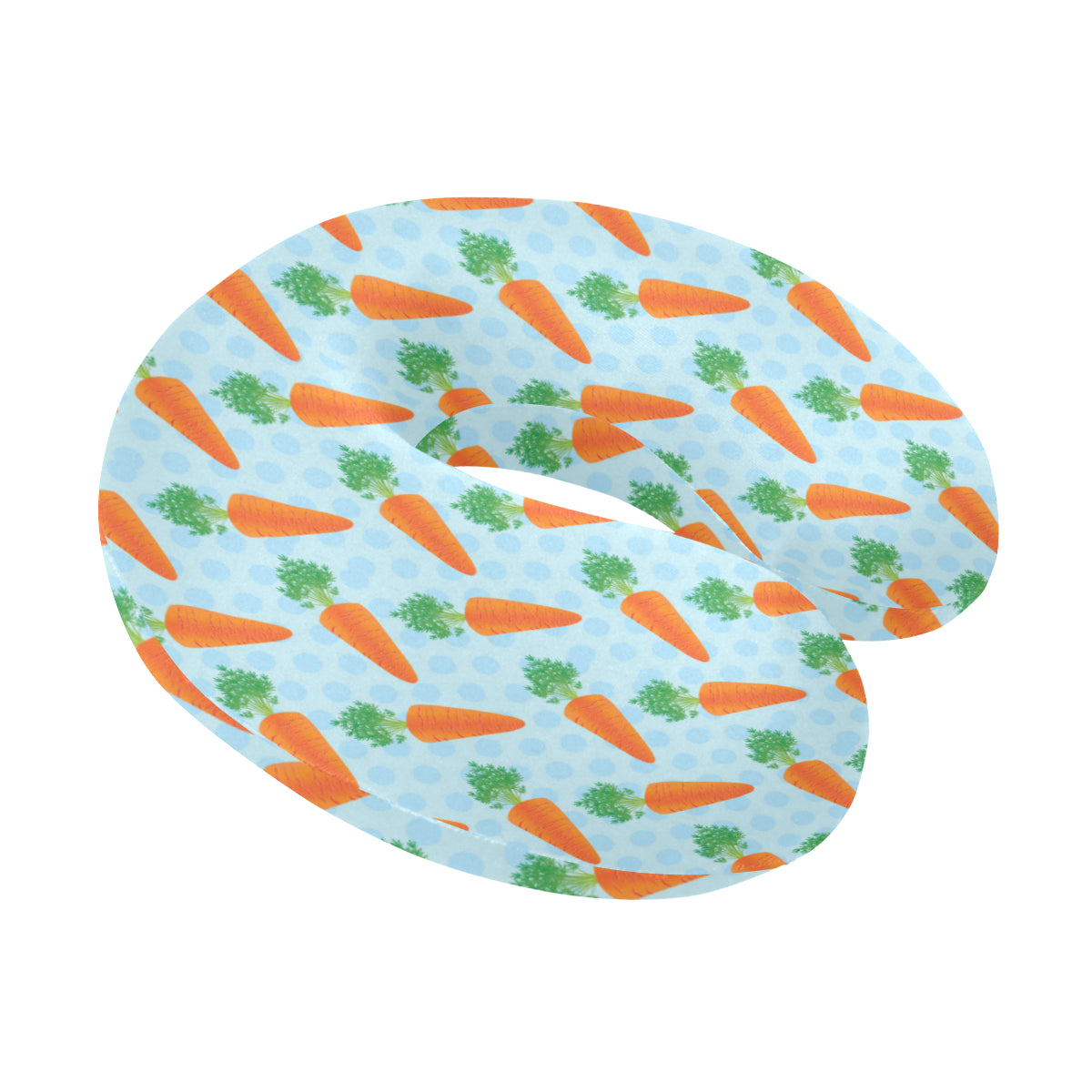 Carrot Pattern Print Design 01 U-Shaped Travel Neck Pillow