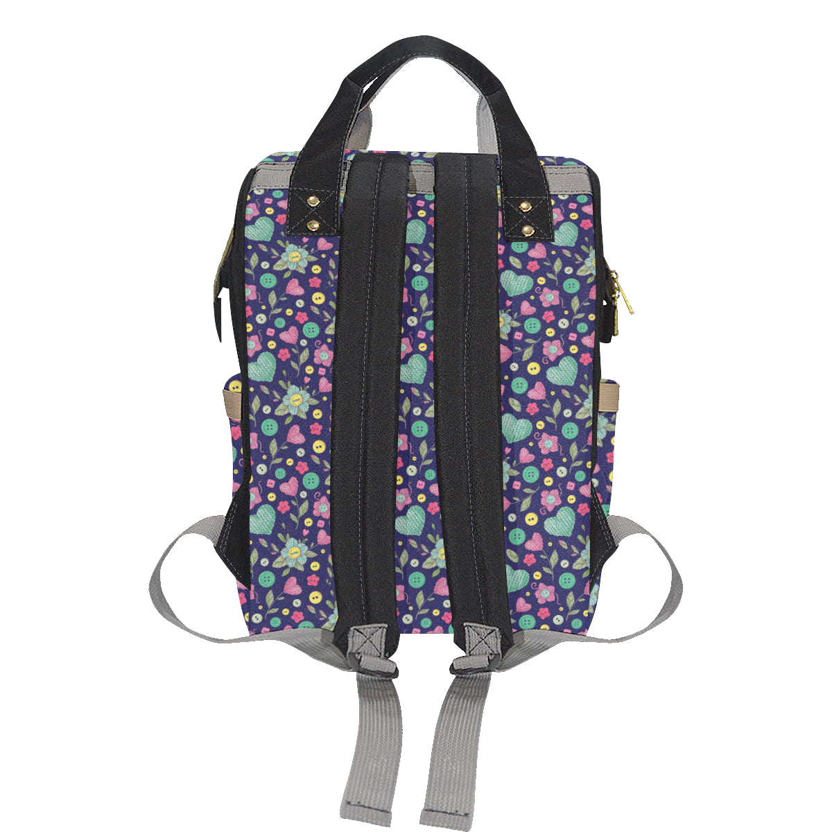 Crochet Pattern Print Design 02 Diaper Bag Backpack