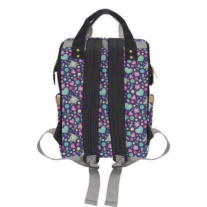 Crochet Pattern Print Design 02 Diaper Bag Backpack