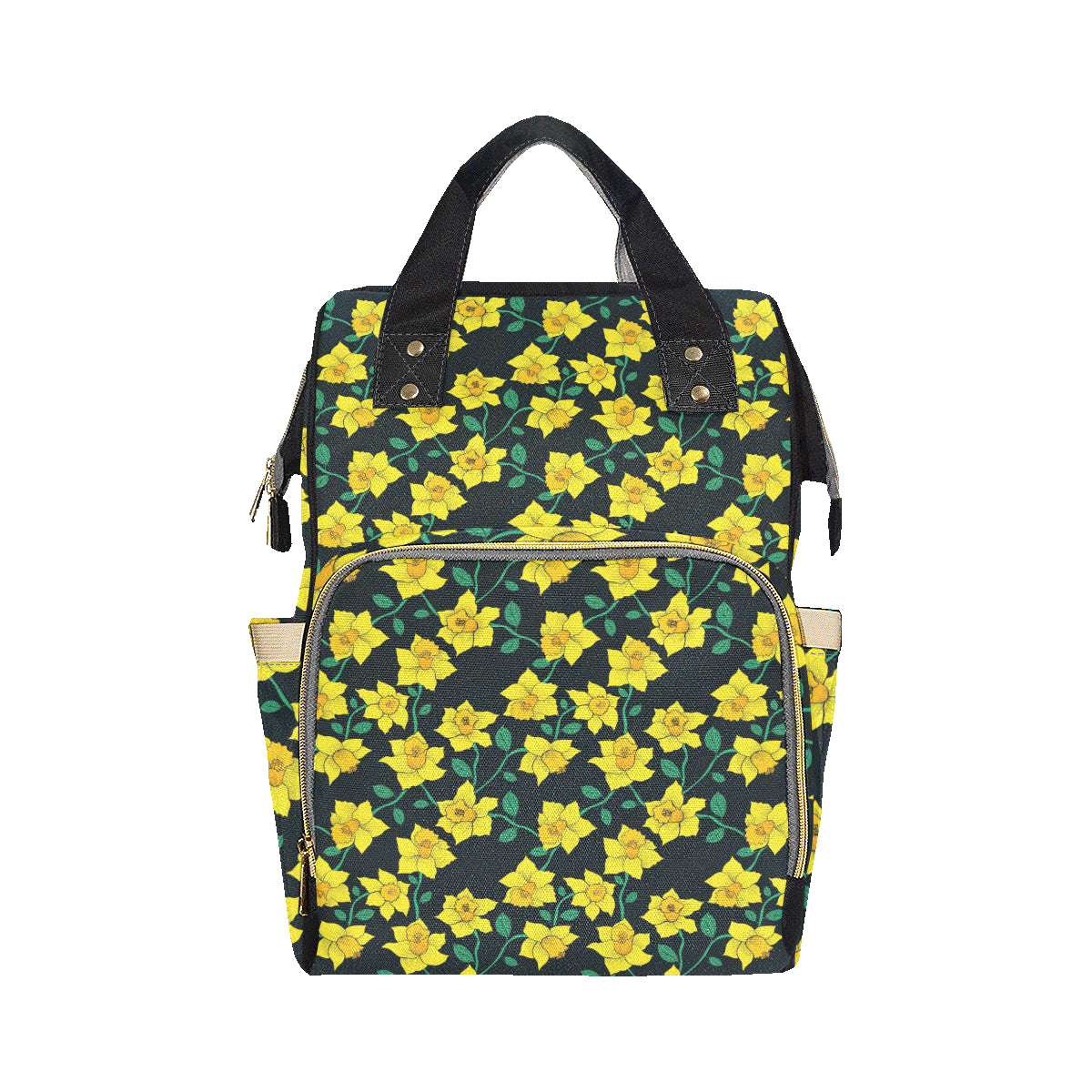 Daffodils Pattern Print Design DF03 Diaper Bag Backpack