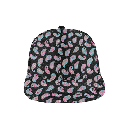 Paisley Pink Design Mandala Print Snapback Cap