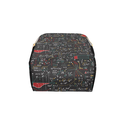 Math Pattern Print Design 04 Diaper Bag Backpack