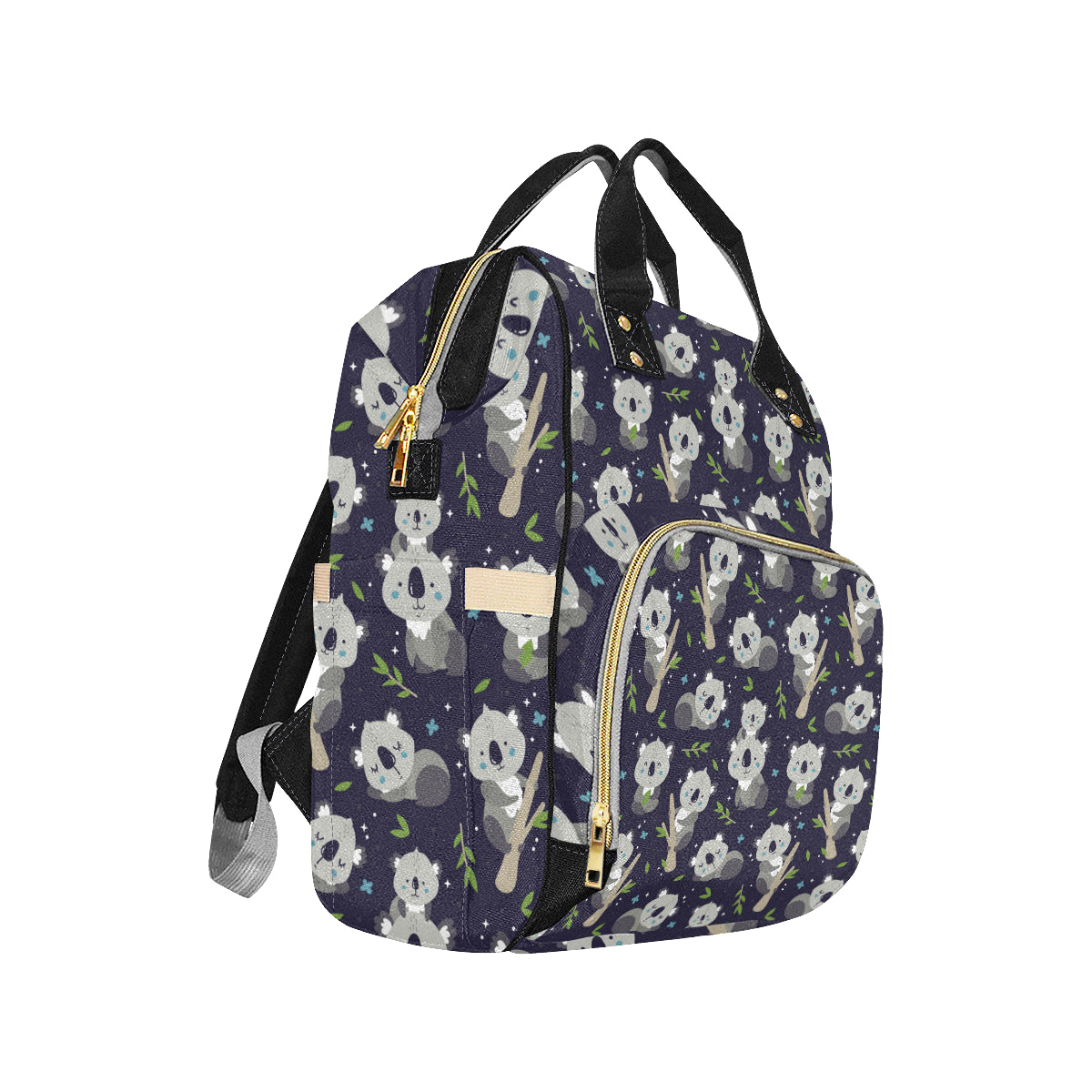 Koala Pattern Print Design 04 Diaper Bag Backpack