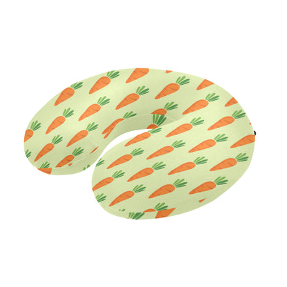 Carrot Pattern Print Design 02 U-Shaped Travel Neck Pillow
