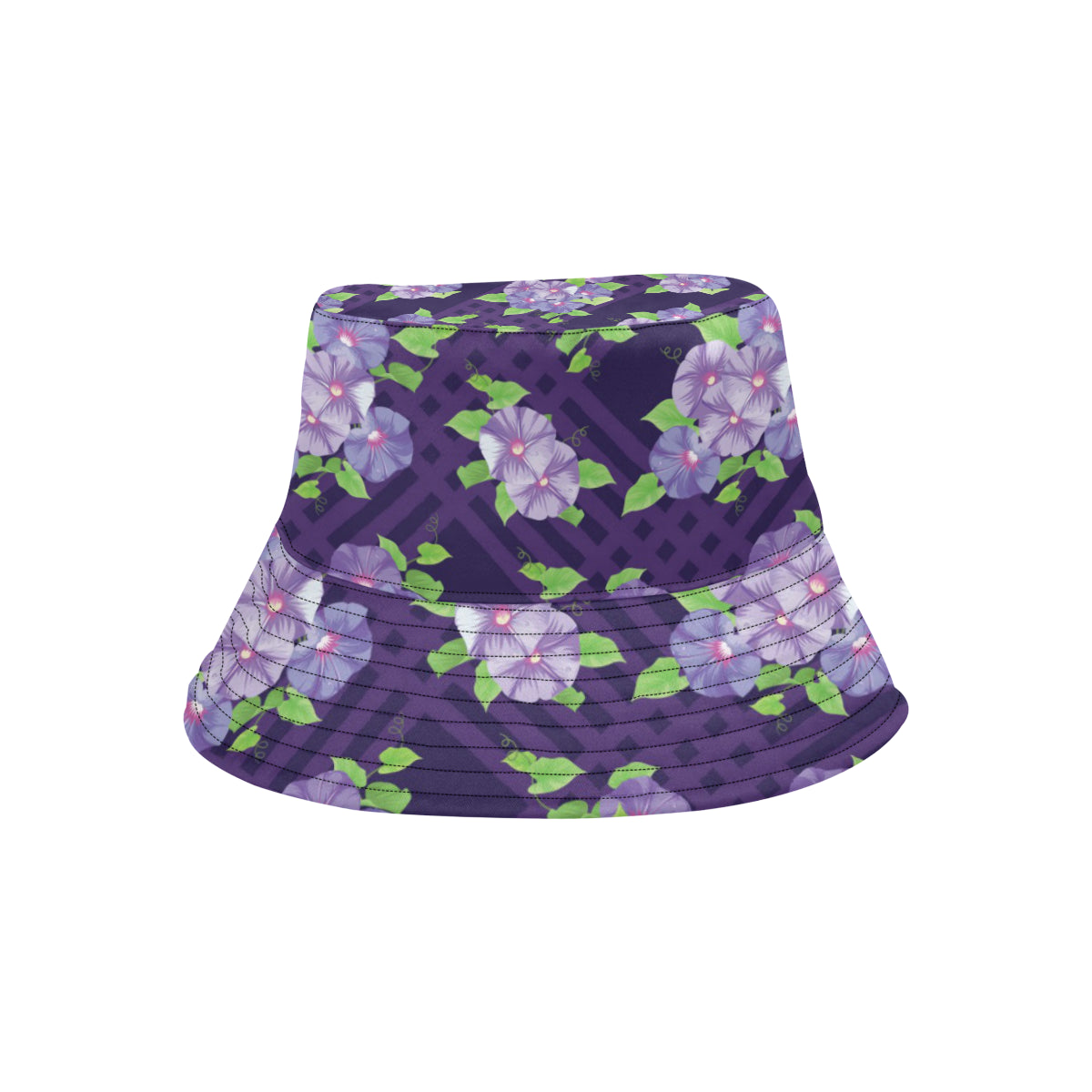 Morning Glory Pattern Print Design MG03 Unisex Bucket Hat