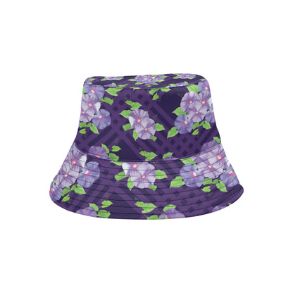 Morning Glory Pattern Print Design MG03 Unisex Bucket Hat