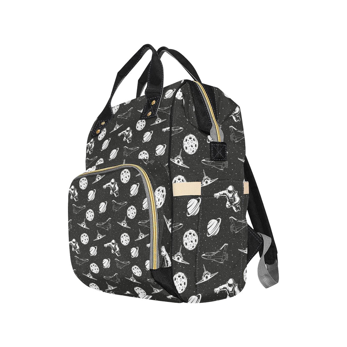 Space Astronauts Print Diaper Bag Backpack