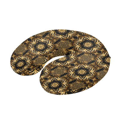Celtic Pattern Print Design 07 U-Shaped Travel Neck Pillow