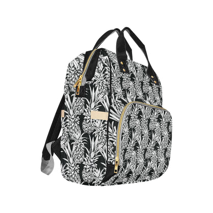 Pineapple Pattern Print Design PP08 Diaper Bag Backpack