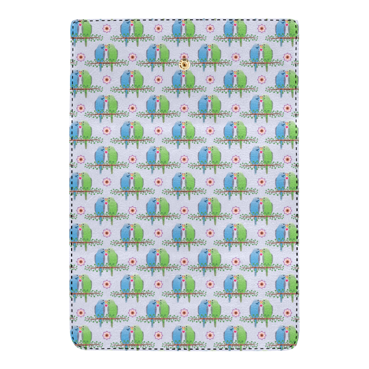 Budgerigar Pattern Print Design 05 Women's Trifold Wallet