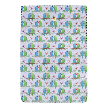 Budgerigar Pattern Print Design 05 Women's Trifold Wallet