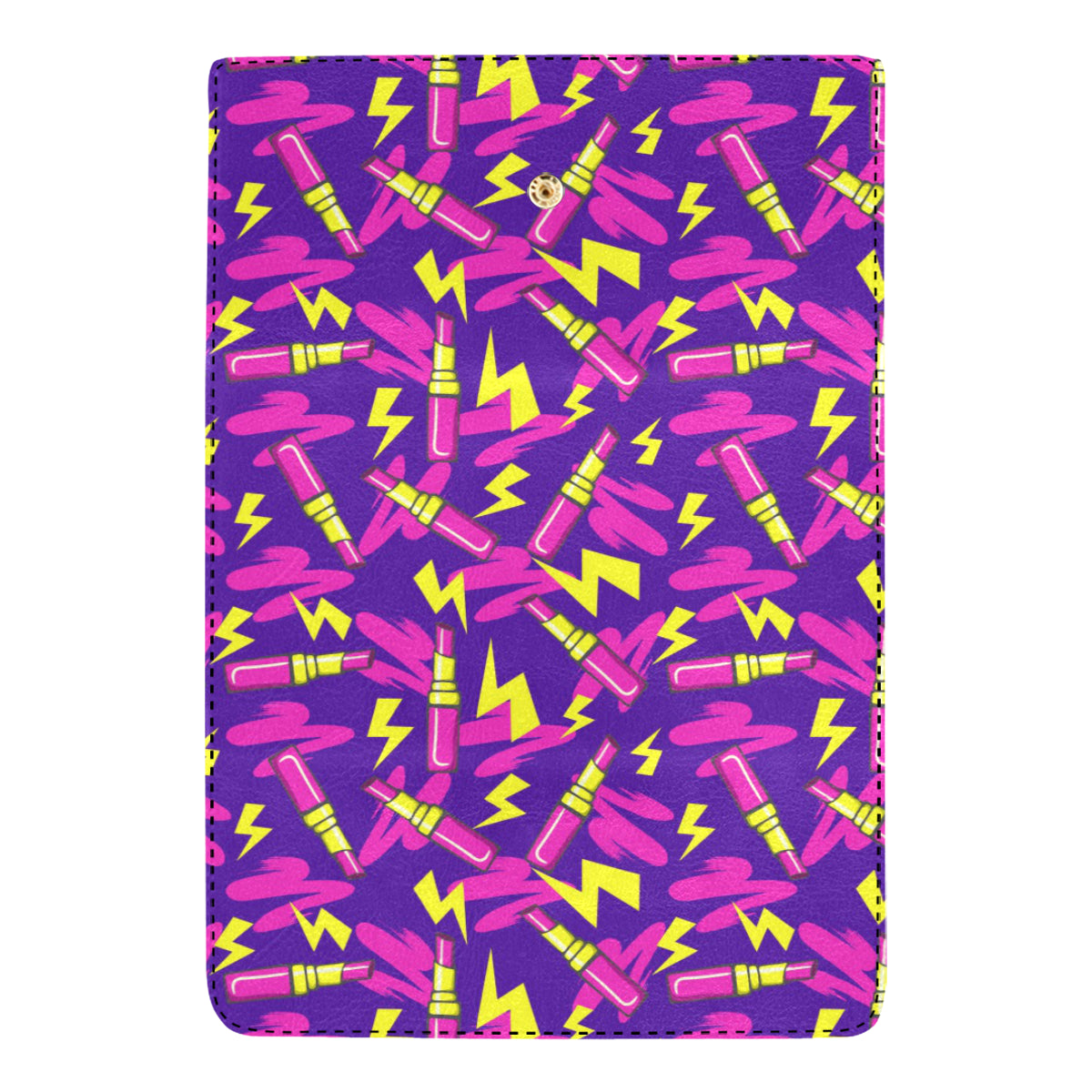 Lipstick Pattern Print Design LT04 Women's Trifold Wallet