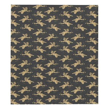 Cupid Pattern Print Design 02 Premium Quilt