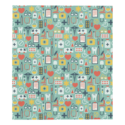 Medical Pattern Print Design 02 Premium Quilt