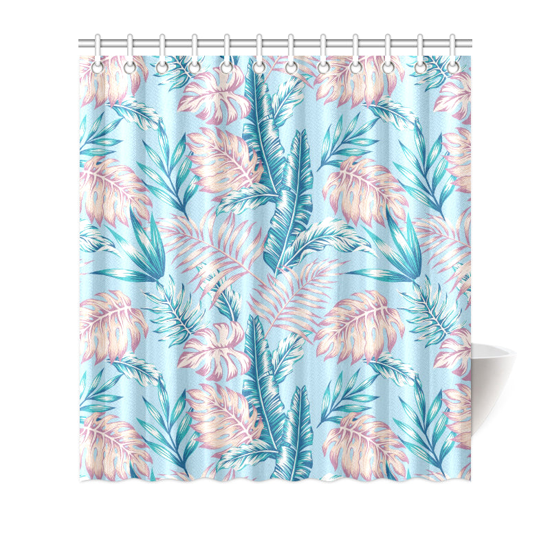 Tropical Flower Pattern Print Design TF01 Shower Curtain
