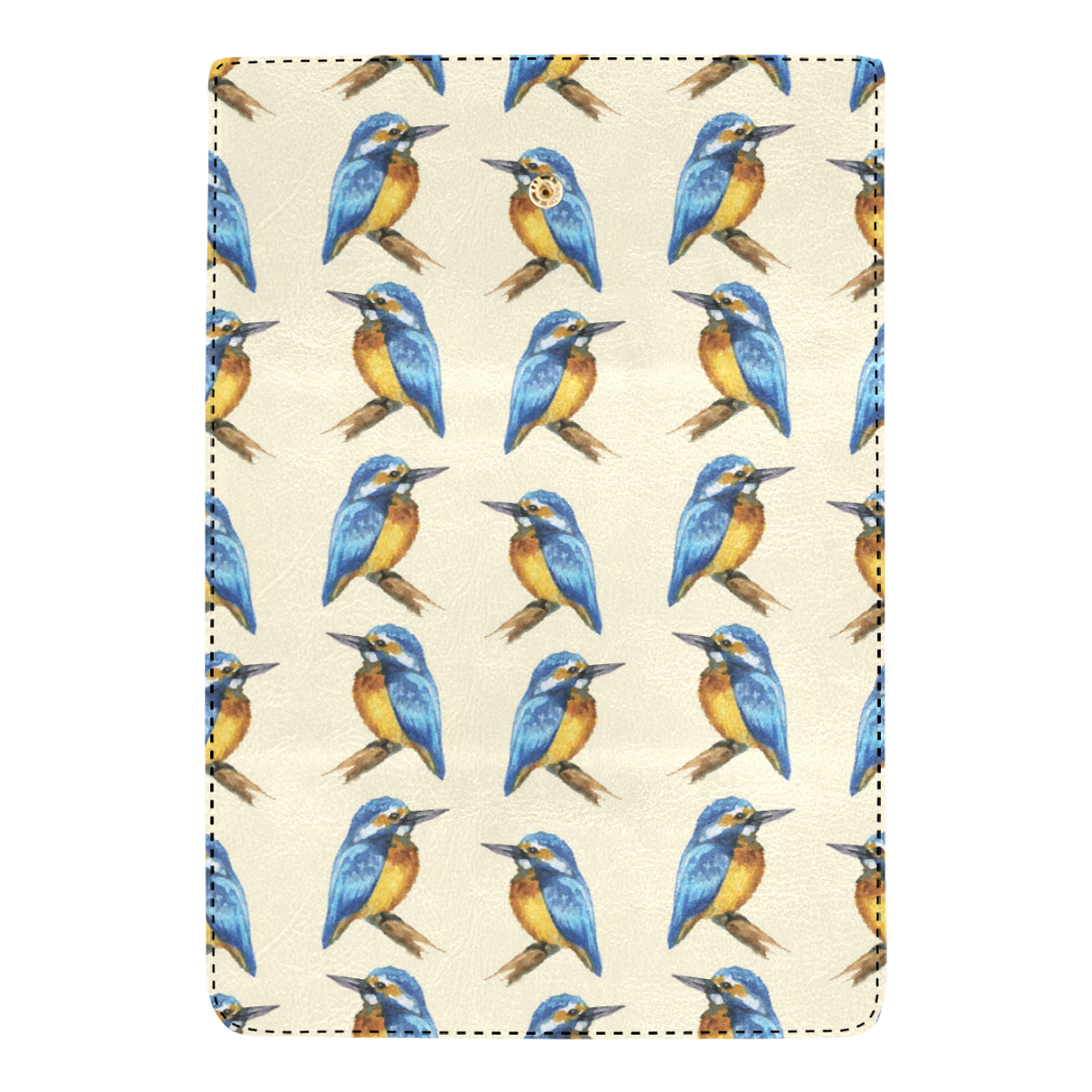 Kingfisher Pattern Print Design 01 Women's Trifold Wallet