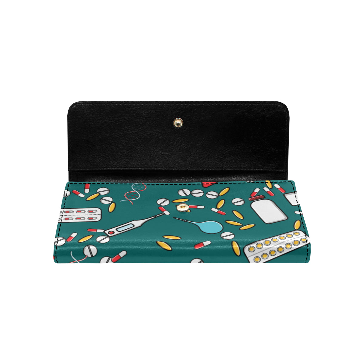 Nurse Pattern Print Design A05 Women's Trifold Wallet