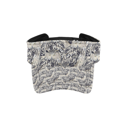 Owl Realistic Themed Design Print Unisex Sun Visor