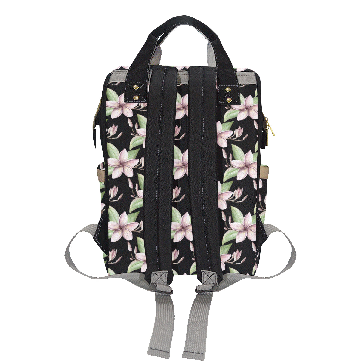 Plumeria Pattern Print Design PM02 Diaper Bag Backpack