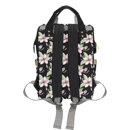 Plumeria Pattern Print Design PM02 Diaper Bag Backpack