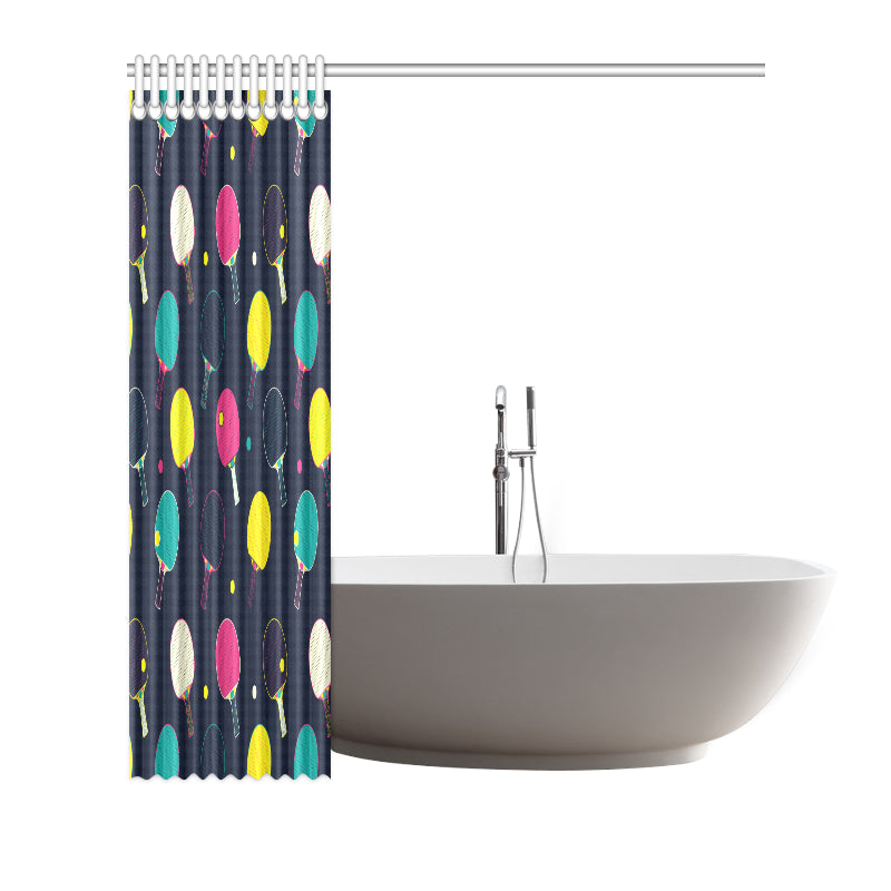 Ping Pong Pattern Print Design A04 Shower Curtain