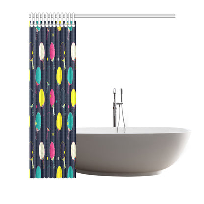 Ping Pong Pattern Print Design A04 Shower Curtain