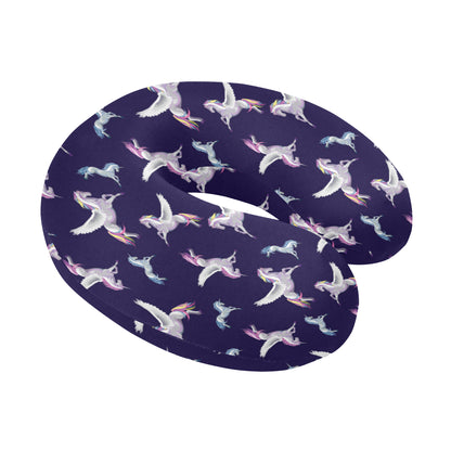 Pegasus Pattern Print Design 02 U-Shaped Travel Neck Pillow