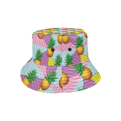 Pineapple Pattern Print Design PP05 Unisex Bucket Hat