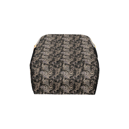 Paisley Mandala Design Print Diaper Bag Backpack
