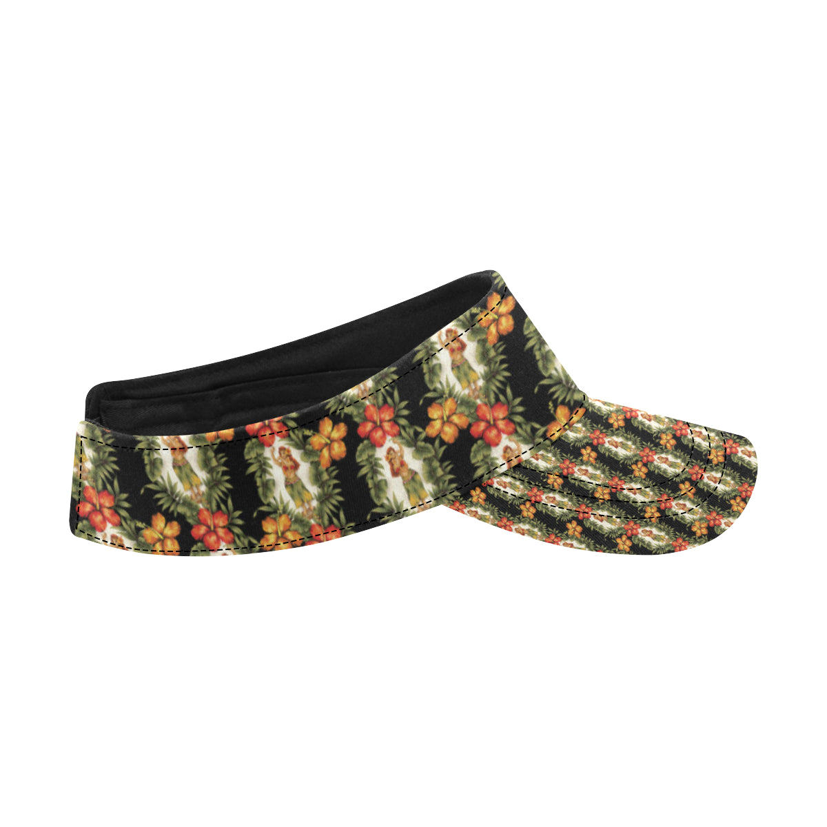 Hawaiian Flower Hula Hibiscus Print Unisex Sun Visor