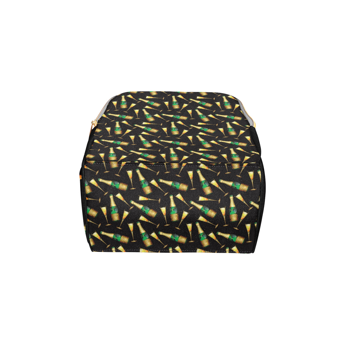 Champagne Pattern Print Design 02 Diaper Bag Backpack