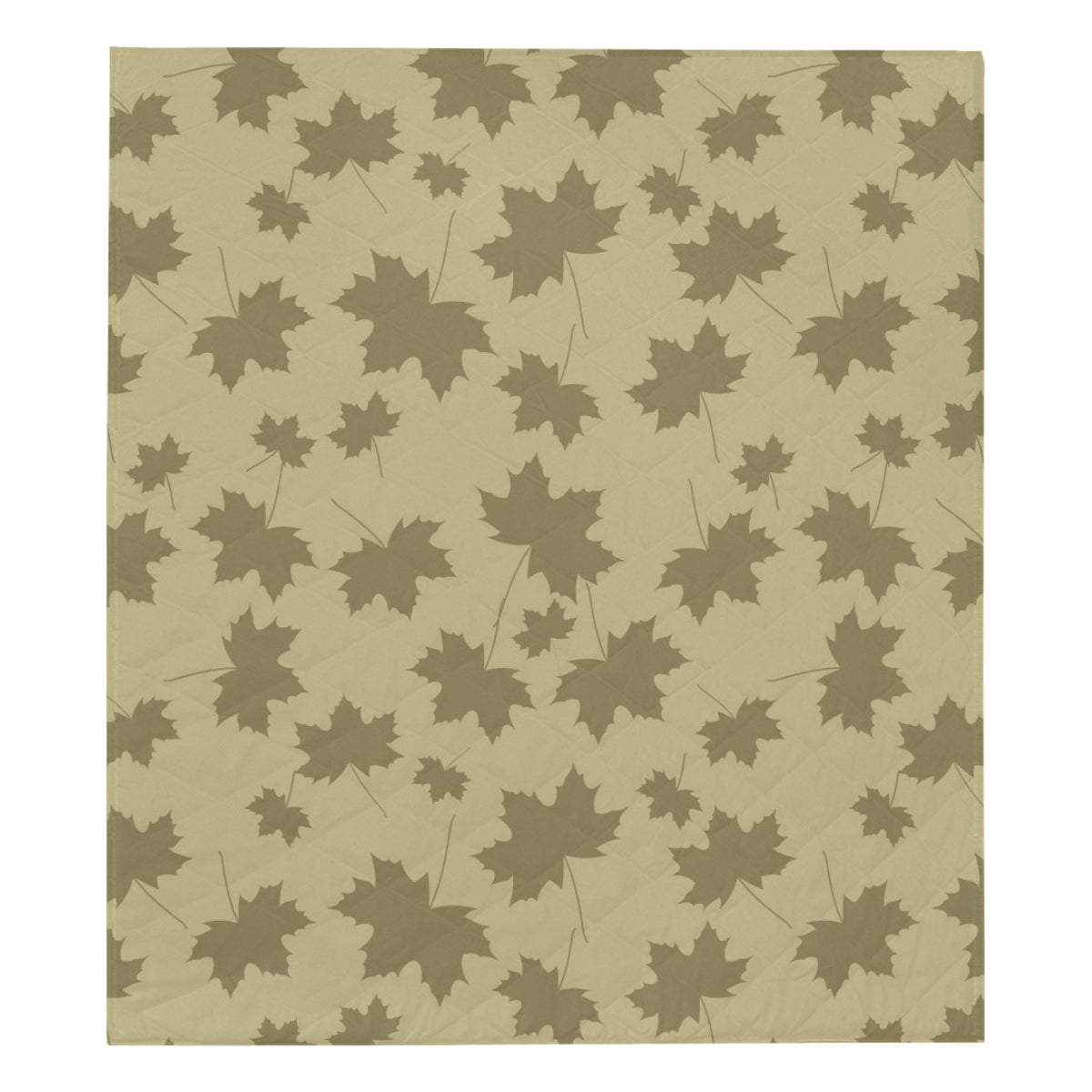 Maple Leaf Pattern Print Design 01 Premium Quilt