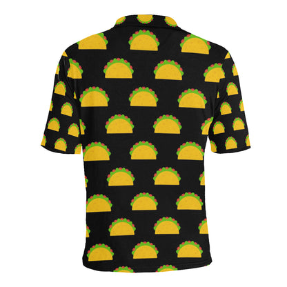Taco Pattern Print Design TC06 Men Polo Shirt