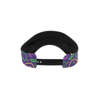 Mardi Gras Pattern Print Design 04 Unisex Sun Visor